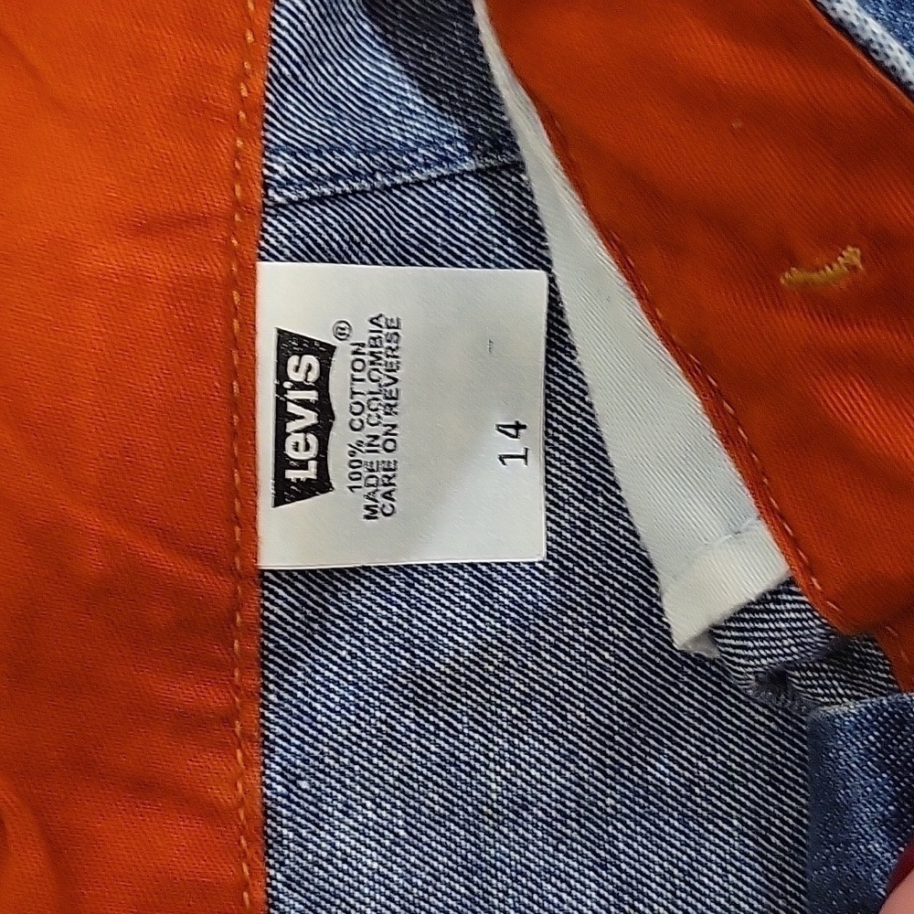 LEVI'S Vintage Long Denim Skirt 14 - Picture 6 of 10